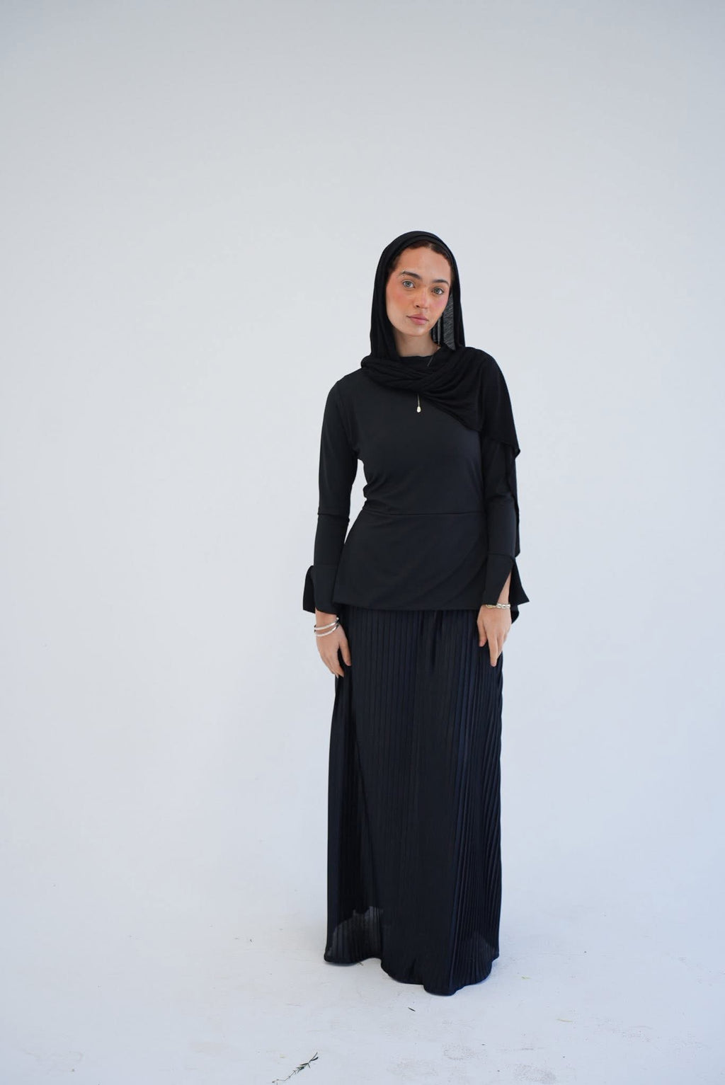 Black cat dress
