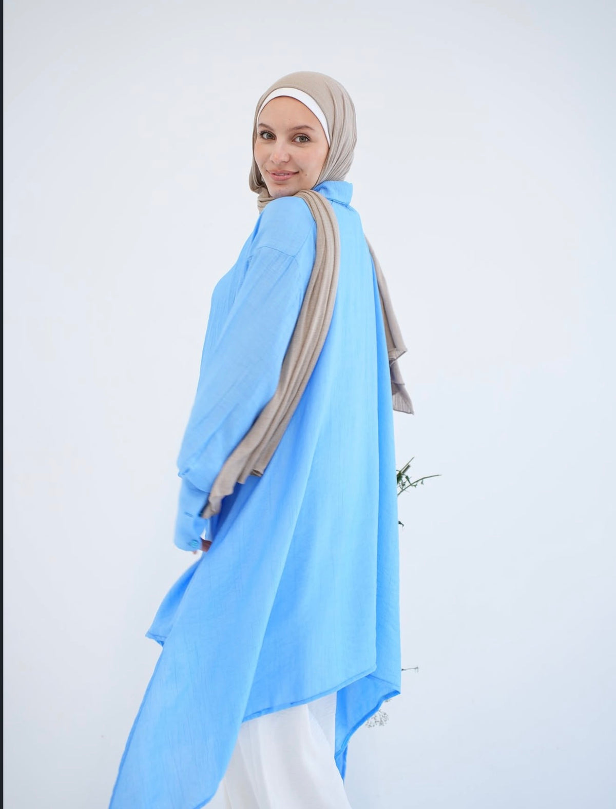 Aqua long shirt