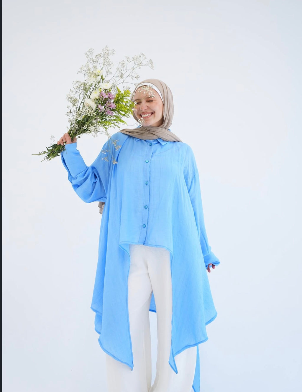 Aqua long shirt