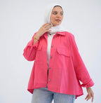 Everyday linen shirt in pink