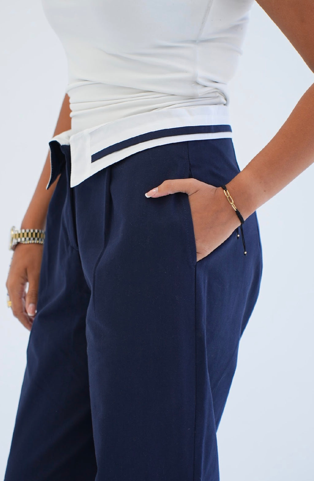 Formal pants in Navy