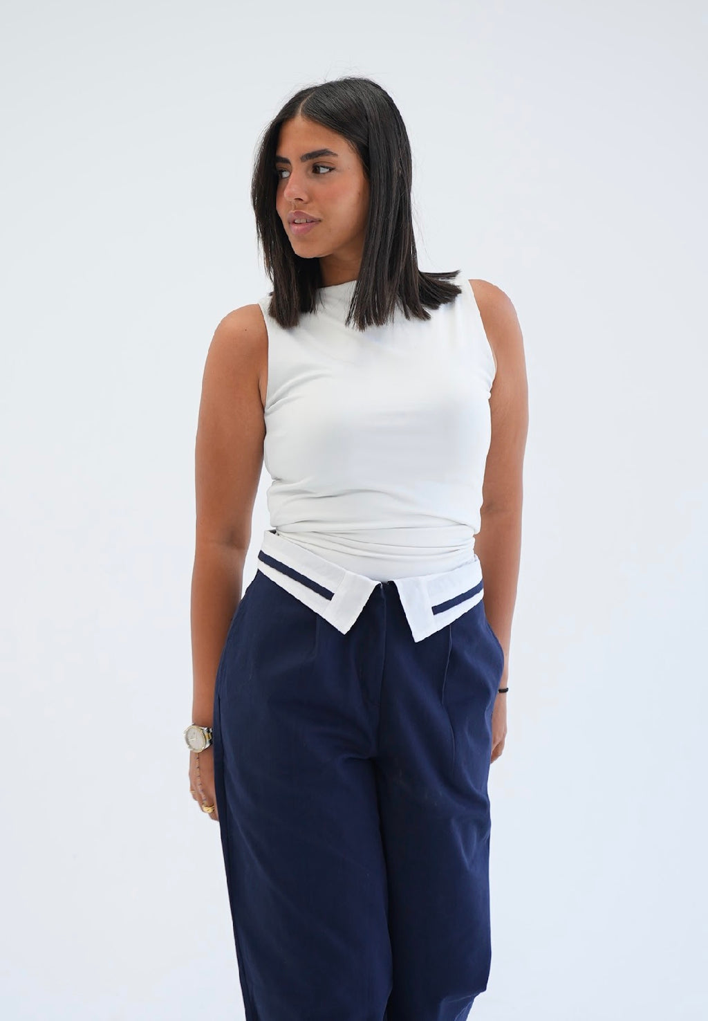 Formal pants in Navy