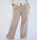 Formal pants in  Beige