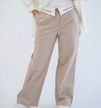 Formal pants in  Beige