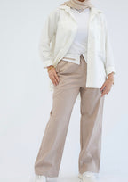 Formal pants in  Beige