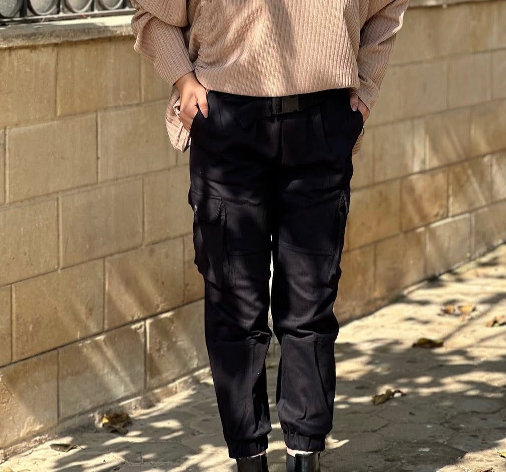 Black baggy pants