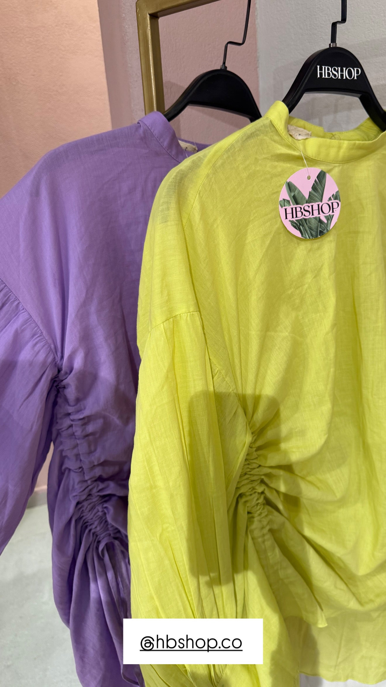 Pure soft linen top in lime