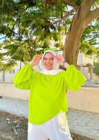Everyday basic top in lime