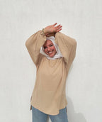 Everyday basic top in beige