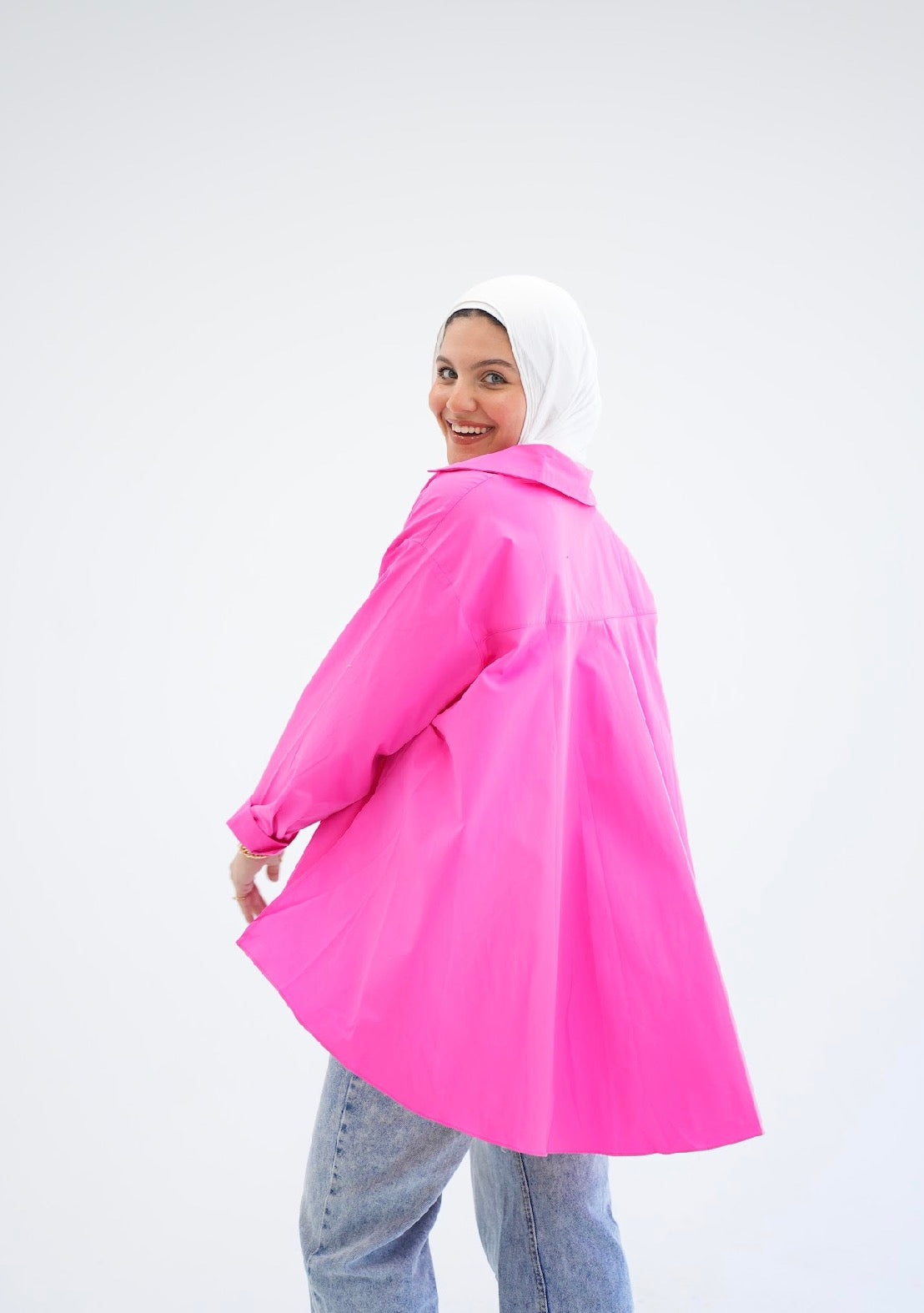Everyday poplinshirt in pink