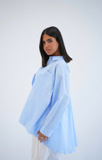 Everyday poplinshirt in baby blue