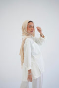 Everyday poplinshirt in white